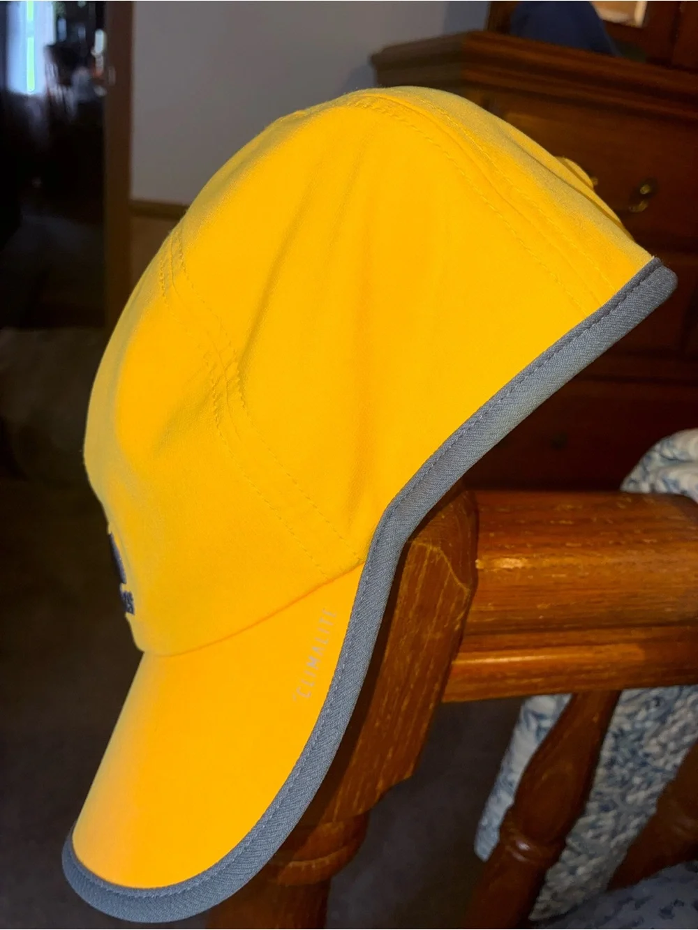 adidas Kids Bright Yellow Cap with Black Logo